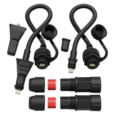 Imagem de Starlink Adaptador Ethernet plano de alto desempenho à prova d'água SPX para RJ45 Starlink Cabo acoplador para antena Starlink FHP e fonte de alimentação