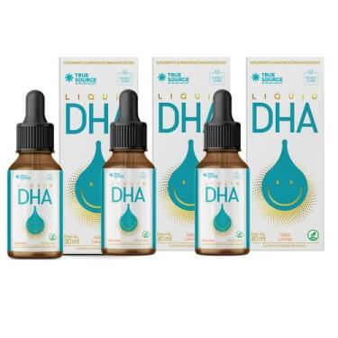 Imagem de Kit 3 Liquid Dha 100% Natural gotas liquido TrueSource - True Source, 