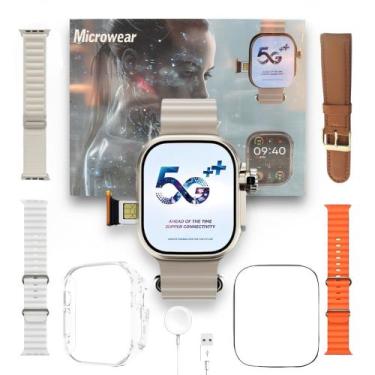 Imagem de Smartwatch Ultra 3 Ai Chip 5g Câmera Wifi 16gb + 4 Pulseiras - MICROWE