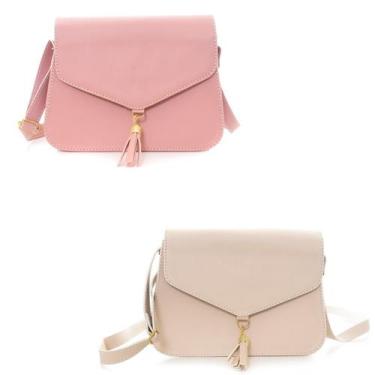 Imagem de Kit 2 Bolsa Feminina Pequena Tiracolo Clucth Elegante Básica - M R N C