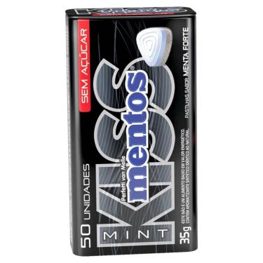 Imagem de Pastilha  Mentos Kiss Menta Forte Zero Açúcar Lata 35g