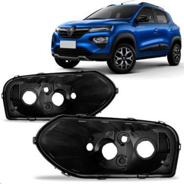 Imagem de Par Carcaça Farol Kwid 2022 A 2025 Inferior - SP ACESSÓRIOS