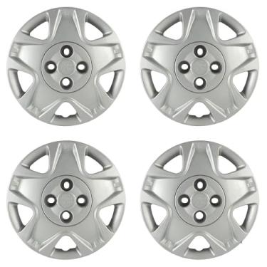 Imagem de Calota Aro 14" cor Prata Mod Fiesta Hatch/Sedan 11/12 (Jogo c/ 4 Calotas) Grid - 025CB-PTA-E