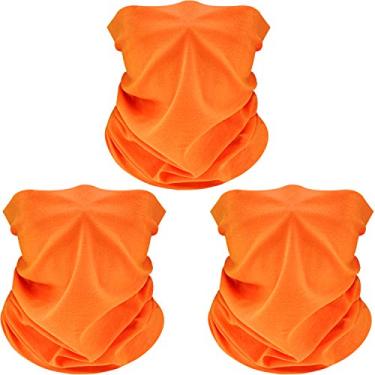 Imagem de Cachecol de motocicleta de microfibra sem costura com 3 faces Bandana (Fluorescente Laranja)