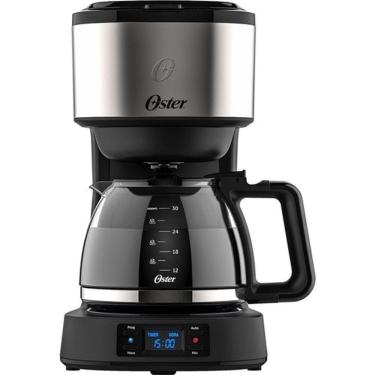 Imagem de Cafeteira Oster Digital Ellegance Inox Preta 800W Programavel 220V