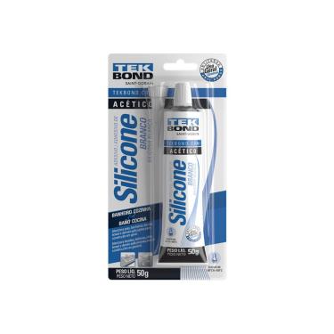 Imagem de Adesivo De Silicone Acético 50g Branco Blister - Tekbond
