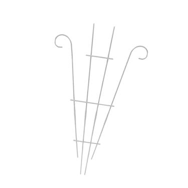 Imagem de Generic Treliça de jardim para plantas em vasos, suporte de ferro decorativo multifuncional para plantas e flores, para quintal, pátio interno e externo, Branco