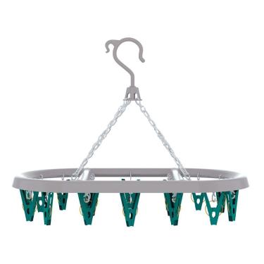 Imagem de Mini Varal Oval Com 24 Prendedores Flash Limp Lav6803