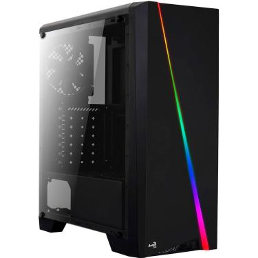 Imagem de Gabinete Gamer Aerocool Cylon Led Rgb Atx Com Fan Lateral Em
