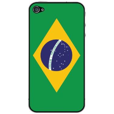 Imagem de Cellet Capa de bandeira do Brasil para Apple iPhone 4/4S