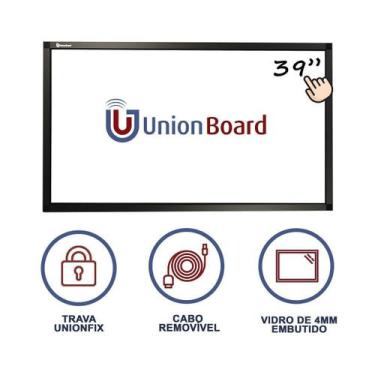 Imagem de Moldura Interativa Unionboard 39 Touchscreen USB HDMI VGA