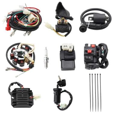 Imagem de Conjunto de bobina de cablagem elétrica completa, fiação, fiação, fiação, cablagem CDI, para ATV Quad Bike Buggy Go Kart 150cc 200cc 250cc 300cc