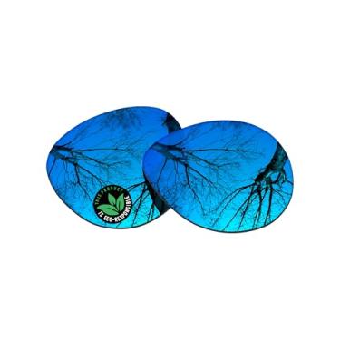 Imagem de Raydi Lentes de reposição de policarbonato para óculos de sol Ray-Ban Meta Headliner RW4009F 51 mm - Espelho azul gelo - Polarizado