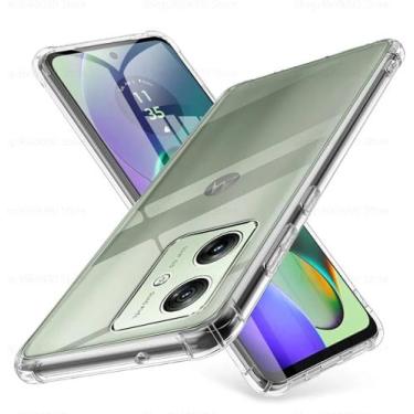 Imagem de Capa Capinha Anti Shock Para Moto G54 5G Transparente Com Bordas - LXL