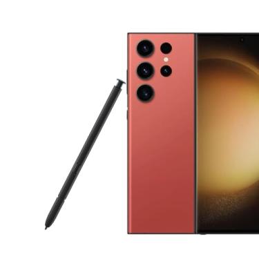 Imagem de 2 canetas de substituição para Galaxy S23 Ultra S para Samsung Galaxy S23 Ultra, todas as versões, caneta stylus de toque, SM-S918N, SM-S9180, SM-S918E, SM-S918E/DS 5G S Pen EJ-PS918 (vermelha)