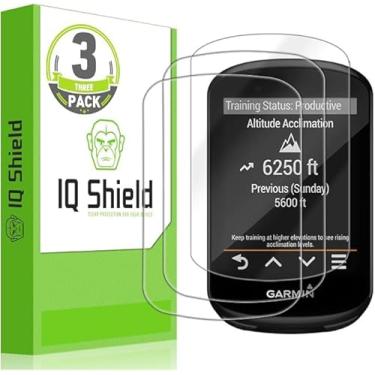 Imagem de IQShield Película protetora de tela compatível com Garmin Edge 530 Edge 830 (pacote com 3) película TPU transparente antibolhas