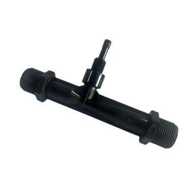 Imagem de Injetor Venturi de ozônio, (material PVDF preto) Entradas/Saídas NPT de 1/10.2 cm, Porta de Injeção de Ozônio de 1/10.2 cm, para Mergulho Frio, Spa, Bombas de Circulação de Piscina ou Irrigação
