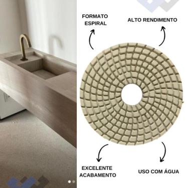 Imagem de Kit Acabamento 45 Porcelanato 3 Lixas 1 Suporte 1 Rebolo - Anker do Br