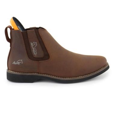 Imagem de Botina Masculina Alper Anatomica Em Couro Marrom, 41