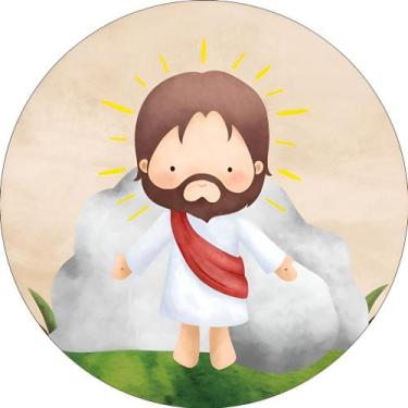 Imagem de Capas Painel Mini Redondo Mesa Religioso Infantil Decoração - NoBrand,