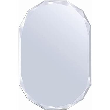 Imagem de LIFOND Espelho de banheiro montado na parede, espelho criativo sem moldura, espelho de parede HD, espelho de banheiro grande, espelho decorativo moderno, espelho decorativo horizontal ou vertical 50 x