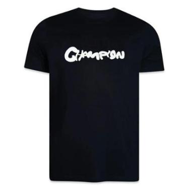Imagem de Camiseta Champion Malhão Paint Verde Masculino-Masculino