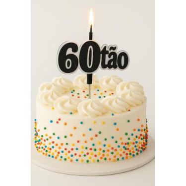 Imagem de Vela 60tão 60 Anos Aniversário Festa Decoração Comemoração - Alchester