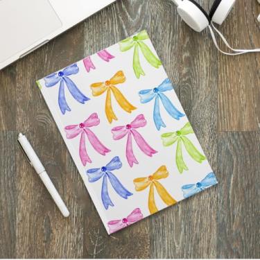 Imagem de Caderno com laço multicolorido de capa macia, caderno para anotações, agenda, agenda, diário de viagem, 3