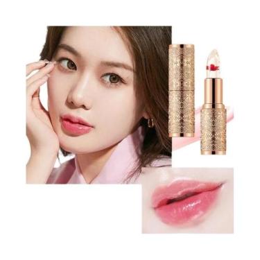 Imagem de Batom Cristal Com Mudança De Cor Para Mulheres, Hidratante, Longa Dura