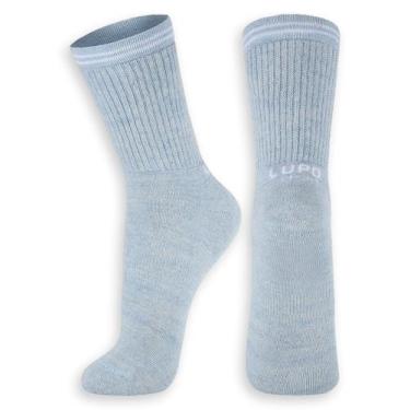 Imagem de Meia Esportiva Cano Longo Lupo 3250-003, Azul, 41-44