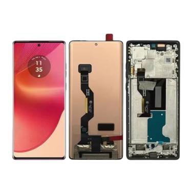 Imagem de Para Motorola Edge 50 Fusion Display LCD Touch Screen Assembly Panel Digitalizador para Motorola Edge 50 Fusion LCD com moldura (sem moldura)