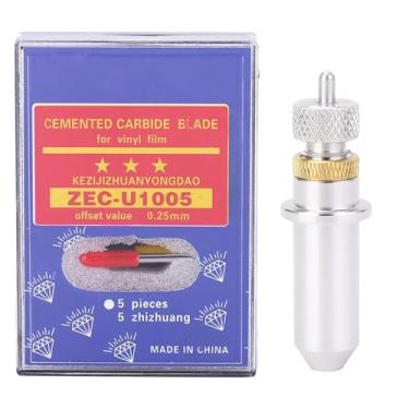 Imagem de Karlak Lâmina de Corte de Plotter de Aço de Tungstênio de 30, 45, 60 Graus, Ferramenta de Corte Com Suporte para, Material de Carboneto de Tungstênio, Alta Dureza, Longa Vida útil