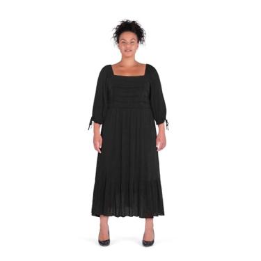Imagem de City Chic Vestido feminino plus size - Callie casual, Preto, 54