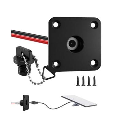 Imagem de Suporte de painel Starlink Mini RV DC, adaptador DC Boost com capa à prova d'água, adaptador de alimentação de montagem em painel quadrado de porta 5521, instalação integrada para trailer, campista