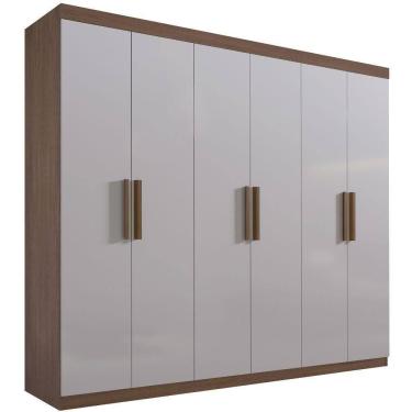 Imagem de Guarda Roupa Colibri Castanho 6 Portas 6 Gavetas D?doro