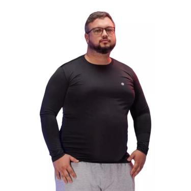 Imagem de Camisa Térmica Dr Fit Masculina Plus Size Uv50+ Segunda Pele Proteção Solar-Masculino