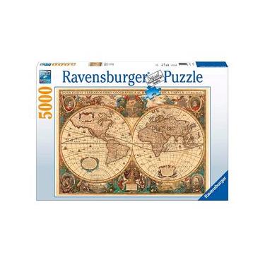 Imagem de Puzzle 5000 peças Mapa do Mundo Antigo - Ravensburger - Imp Puzzle 5000 Peças Mapa do Mundo Antigo Ravensburger 17411-9