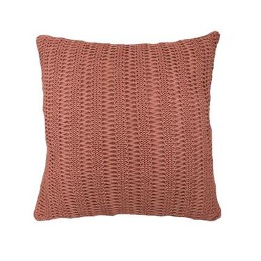 Imagem de Almofada Tricô Trama Tresse Borgonha 52Cm - Decortextil NA