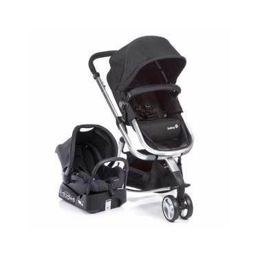 Imagem de Carrinho com Bebê Conforto Travel System Trio Mobi Black  Silver - Safety 1St
