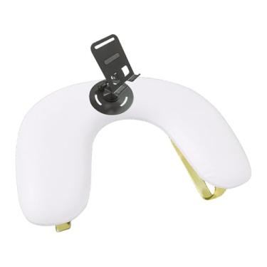 Imagem de oshhni Apoio de braço para unhas com suporte para celular, almofada de mão para unhas, pernas removíveis, almofada macia para ferramentas de manicure, Branco