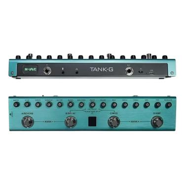 Imagem de Pedaleira M-Vave Tank-G Pedal De Guitarra Cor Verde-Claro