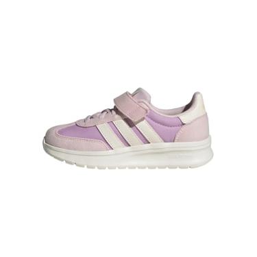 Imagem de adidas Tênis infantil unissex Run 70s 2.0, Bliss Lilac/Off White/Clear Pink, 20