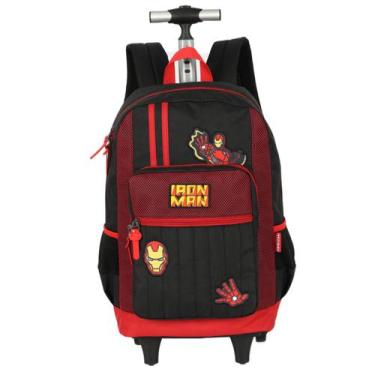 Imagem de Mochila Rodinha Escolar Menino Hulk Capitao America Avengers - Luxcel,