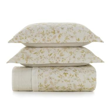 Imagem de Kit Colcha e Jogo de Lençol King, 100% Algodão Egípcio, 10 Peças, Conjunto Completo para Cama (Eva)