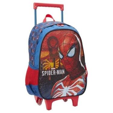 Imagem de Mochila com Rodas Escolar 14 Homem Aranha City-Masculino