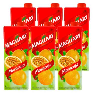 Imagem de Suco Maguary Néctar de Maracujá 1l 6 Unidades