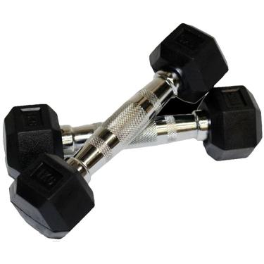 Imagem de Kit Halter Sextavado Cromado 01 A 10Kg-Unissex