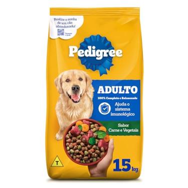 Imagem de Ração Pedigree Carne e Vegetais Cães Adultos Raças Médias e Grandes 15 kg