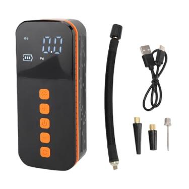 Imagem de POCREATION Bomba de Ar Sem Fio, Inflador de Pneus Com Luz LED e Manômetro Digital, Bomba de Ar Portátil para Pneu de Carro de 17L/min para Motocicletas de Carro e Bicicleta