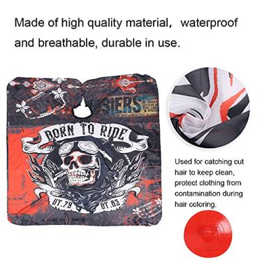 Imagem de Yinhing Conjunto de Avental de Corte de Cabelo Profissional Com Escova de Shampoo, Cabo de Cabeleireiro, Ferramenta de Tingimento de Cabelo Antiestático para Salão de Beleza, (Pano Wai + escova de shampoo)